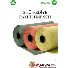 Meşpa Ambalaj 3 Lü Hediye Paketleme Seti 10 Adet Koyu Yeşil 116 x 70 , 10 Adet Fıstık Yeşili 92 x 70 , 10 Adet Turuncu 92 x 70