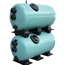 Gemaş “turbidron” Bobi̇n Sargili Yatay Kum Fi̇ltresi̇ Ø 1000 mm - L=1500 mm