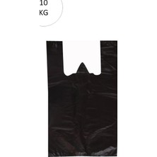 Herşey Trend Siyah Atlet Poşet Mini Boy 20X34 cm Takriben 2.350 Adet 10 kg