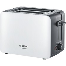 Bosch TAT6A111 Kompakt Ekmek Kızartma Makinesi 1090 W 2 Dilim Kapasitesi Beyaz Koyu Gri