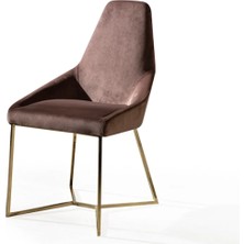 Miarik Design Yemek Odası Sandalyesi , Mutfak Sandalyesi Metal Ayaklı
