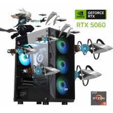 Güneysu Gaming R5-5060 Ryzen 5 5600 32GB Ddr4 1tb SSD RTX5060 8gb