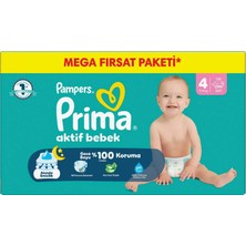 Prima Aktif Bebek Mega Fırsat Paketi 4 Beden 104 Adet