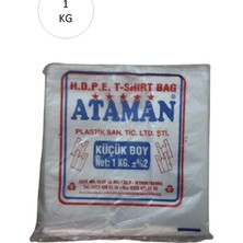 Herşey Trend Kalın Şeffaf Atlet Poşet Küçük Boy 25X33 cm 1 kg (1 Paket-Takriben 170 Adet)