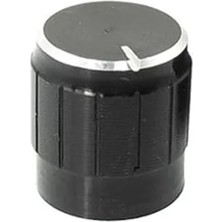 Aesco Alüminyum Pot Başlığı, 6mm Tırtıklı Mil ile Metal