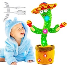 Aesco Sesli Dans Eden Kaktüs Bebek Oyuncağı - Eğlenceli Etkileşim