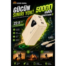 gold  50000 mah akıllı çip korumalı güç deposu - 22.5w ultra hızlı taşınabilir şarj cihazı