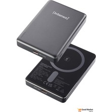 Intenso MW10000 Magsafe Power Bank 10.000 Mah 20W Pd 3.0 15W Kablosuz Şarj Qi Wireless Manyetik Powerbank Gri