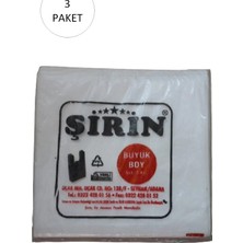 Herşey Trend Beyaz Kalın Atlet Poşet Büyük Boy 30X57 cm 1 kg 3 Paket (Takriben 135 Adet)