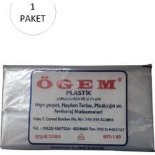 Herşey Trend Bakkaliye Naylon Torba Beşlik 30X52 cm 1 kg 1 Paket (Takriben 105 Adet)