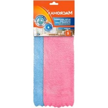 Aesco Ultra Emici Mikrofiber Temizlik Bezi 2'li Paket, 30X29 Cm, Pürüzsüz ve Parlak Temizlik