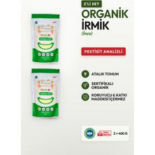 Soul Kitchen Organik İnce Buğday İrmiği 400 gr - 2'li Avantaj Set - (bebek irmiği)