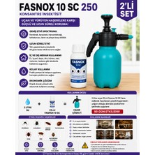 Fasnox 10 Sc (250ML)  +2litre Basınçlı El Pompası 2'li Set - Haşere Ilacı Seti