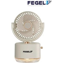 Fegel FG-03 | Buharlı Nemlendirmeli Masaüstü Şarjlı Fan