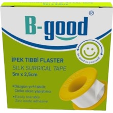B-Good İpek Tıbbi Flaster 5mX2.5cm Ergonomik Tasarım ile Konforlu Kullanım Sunar