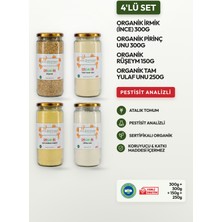 Soul Kitchen Organik Rüşeym + İnce Buğday İrmiği + Pirinç Unu + Tam Yulaf Unu - 4'lü Cam Set