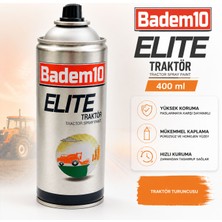 Badem10 Sprey Boya Turuncu 400 ml Traktör Turuncusu Hızlı Kuruyan Parlak Görünümlü Çok Amaçlı Yüzey Boyası