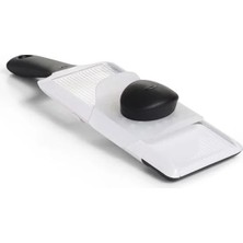 Aesco Oxo - Good Grips Paslanmaz Çelik Bıçaklı Sebze Dilimleyicisi/el Dilimleyicisi, Beyaz