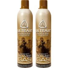 ASG Ultra Air Power Green Gas 2'li Set 570 ml Airsoft Gaz ile Yüksek Çıkış Hızı Sağlar