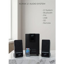 Korax - FM51105 Bluetooth 2+1 Multimedya Ses Sistemi
