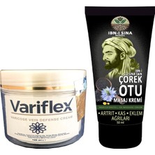 Guzzy Variflex 100 ml Bacak Krem + Ibn-I Sina Çörek Otu Kremi 50 ml Sırt Bel Kas Diz Iskelet Teskin Edici Masaj Kremi