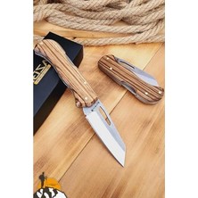 Aesco Zeytin Sap Kamp Çakısı Outdoor Piknik Çakısı Bahçe Çakısı (ÇKP-823)
