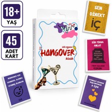 LUXMON Hangover Mini Klasik Yetişkin İçki Kart Oyunu 45 Kart Gizem Temalı Eğlenceli Oyun Deneyimi