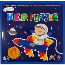 HobiDünyasıElif Hobi Eğitim Dünyası Hobi Hed Puzzle Oyunu Eğlenceli Tasarım 2 - 4 Yaş Hayvan Nesne Oluşturma