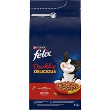 Felix Çifte Lezzet Sığır Etli Yetişkin Kedi Maması 2 kg
