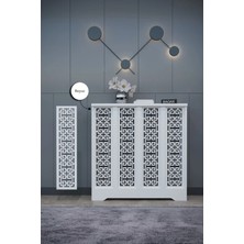 Bagax Özel Modern Ahşap Şık Kalorifer Petek Kapatma Mobilyası Dresuar Iç Ölçü 76 cm Dış Ölçü 80 cm