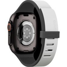 UNIQ Better By Design Apple Watch Ultra 49/46/45/44 Kordon Manyetik Toka Yumuşak Deri Dokulu Premium Kayış Günlük Kullanım