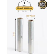 Allam Ambalaj 1 Adet Eşya Mobilya Sarma Koruma Ambalaj Streci Taşıma Taşınma Koli Streci Palet Streç 50CM x 300MT