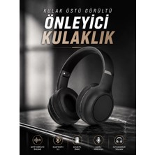 Cm Store Kulak Üstü Kablosuz Bluetooth Kulaklık Gürültü Önleyici Ayarlanabilir