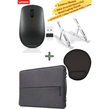 Lenovo Mouse 400, Mousepad, 13" Urban Sleeve Tablet Notebook Çantası Kılıfı, Metal Laptop Standı