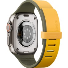 UNIQ Better By Design Apple Watch Ultra 49/46/45/44 Kordon Manyetik Toka Yumuşak Deri Dokulu Premium Kayış Günlük Kullanım