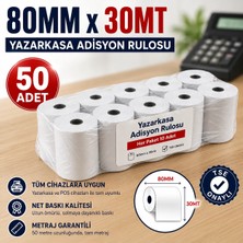 Miray Rulo 80X30 mt Termal Pos Rulosu (50 Adet) - Yüksek Kaliteli Yazarkasa Rulosu