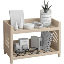 Aesco 25 x 18 cm Çok Amaçlı 2 Katlı Organizer Raf