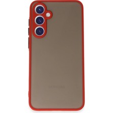 Gees Global Mey Ithalat®  Samsung Galaxy S23 Kılıf Montreal Silikon Kapak - Kırmızı