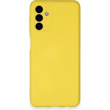 Gees Global Mey Ithalat®  Samsung Galaxy A14 4g Kılıf Nano Içi Kadife Silikon - Sarı