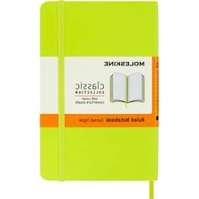 Aesco Çizgili Yumuşak Kapak Defter, Limon Yeşili Renk ile Pratik