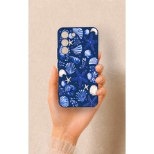 Vip Case Samsung S22 Uyumlu Deniz Kabuğu Desenli Silikon Kılıf