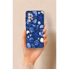 Vip Case SAMSUNG-A73 Uyumlu Deniz Kabuğu Desenli Silikon Kılıf