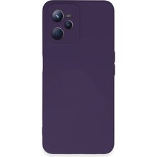 Gees Global Mey Ithalat®  Realme C35 Kılıf Nano Içi Kadife Silikon - Mor
