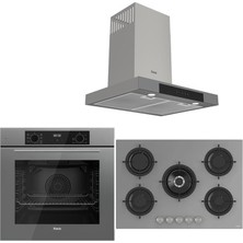 Ferre Icon Plus 75 Serisi 3lü Cam Ankastre Set Fırın (QBL63CPR-RS038-D102)