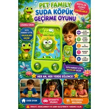 Suda Halka Köpük Geçirme Oyunu Sevimli Dostlar Duyusal Gelişim Destekli Nostaljik El Atarisi 2586BK-N12YEŞIL