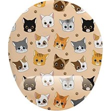 Aesco Kedi Desenli Bilek Desteği ile Mouse Pad, Şirin Tasarım