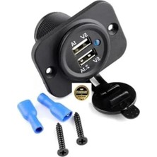 Aesco Oto Marine Çakmak Soketi, Çift USB Girişi ile Pratik