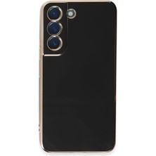 Gees Global Mey Ithalat®  Samsung Galaxy S21 Kılıf Volet Silikon - Siyah