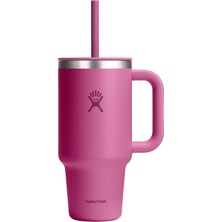 Hydro Flask All Around Travel Tumbler Pipetli Termos 946 ml (32 Oz) - Reef Pembe
