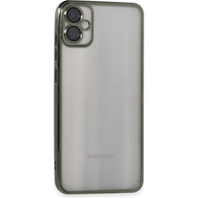 Gees Global Mey Ithalat®  Samsung Galaxy A05 Kılıf  Lensli Silikon - Yeşil